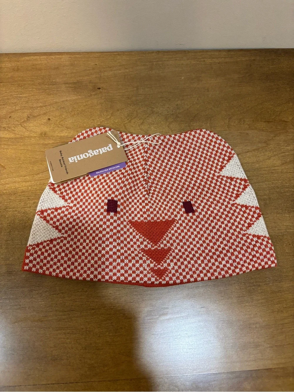 Patagonia Baby Animal Friends Beanie Beanie Bear: Sandhill Rust NWT Size 12-24M